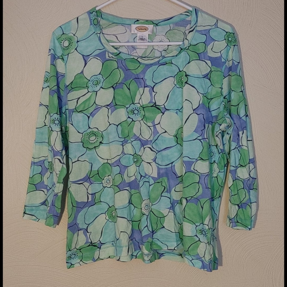 Floral 3/4 Sleeve Top